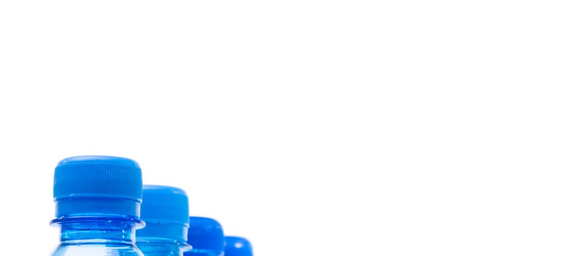 plastic bottle of water